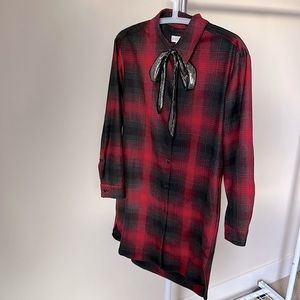 Claudie Pierrot Red Plaid mini dress 36 EUR